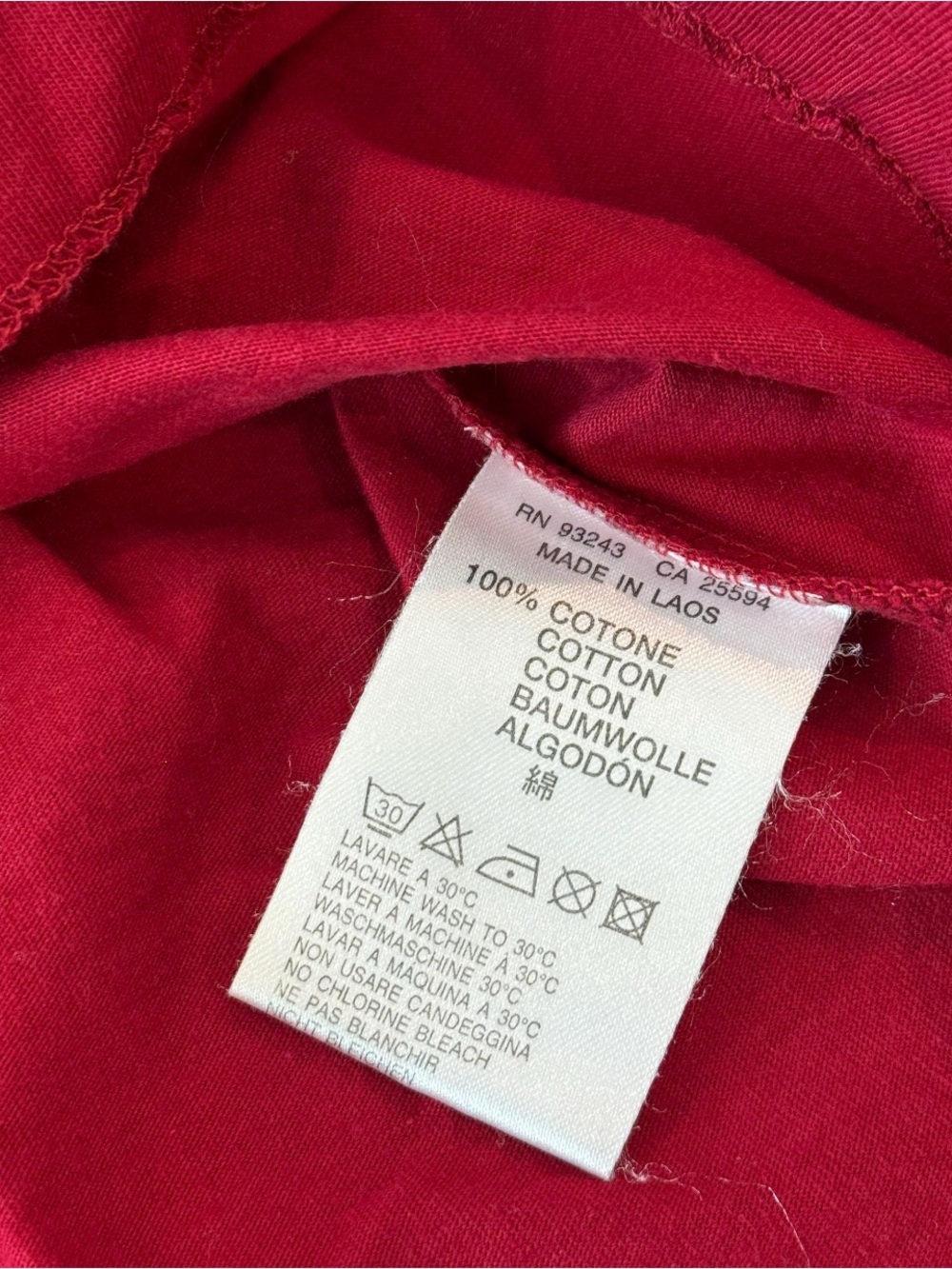 Vintage Diesel red “to the moon and back” tee - Picture 5 of 5